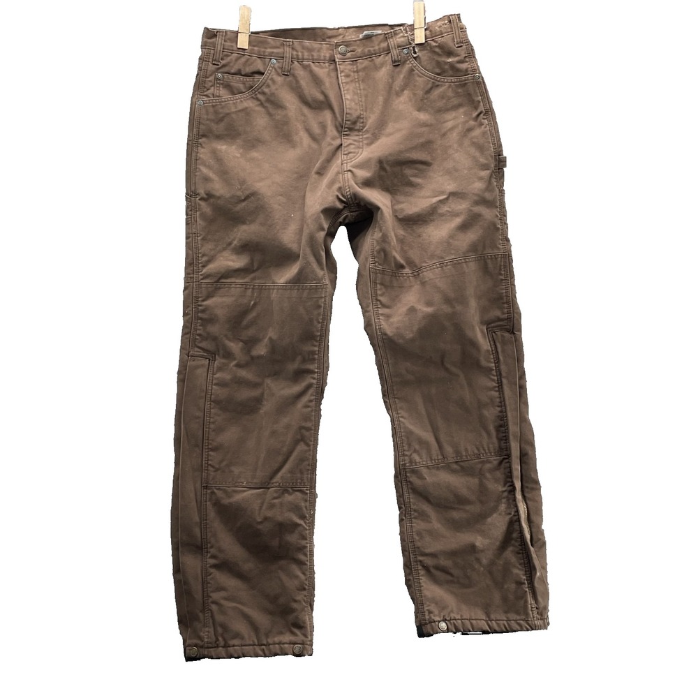 Berne Quilt Lined Pants Men's 38x31* Insulated Outdoor Workwear Gorpcore Camping